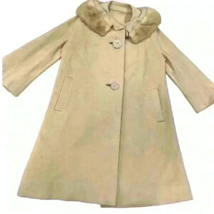 Vintage Magnifique Cashmere Fur Lined Heavy Coat